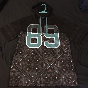 Hooded Short Sleeve "89" Jersey Shirt